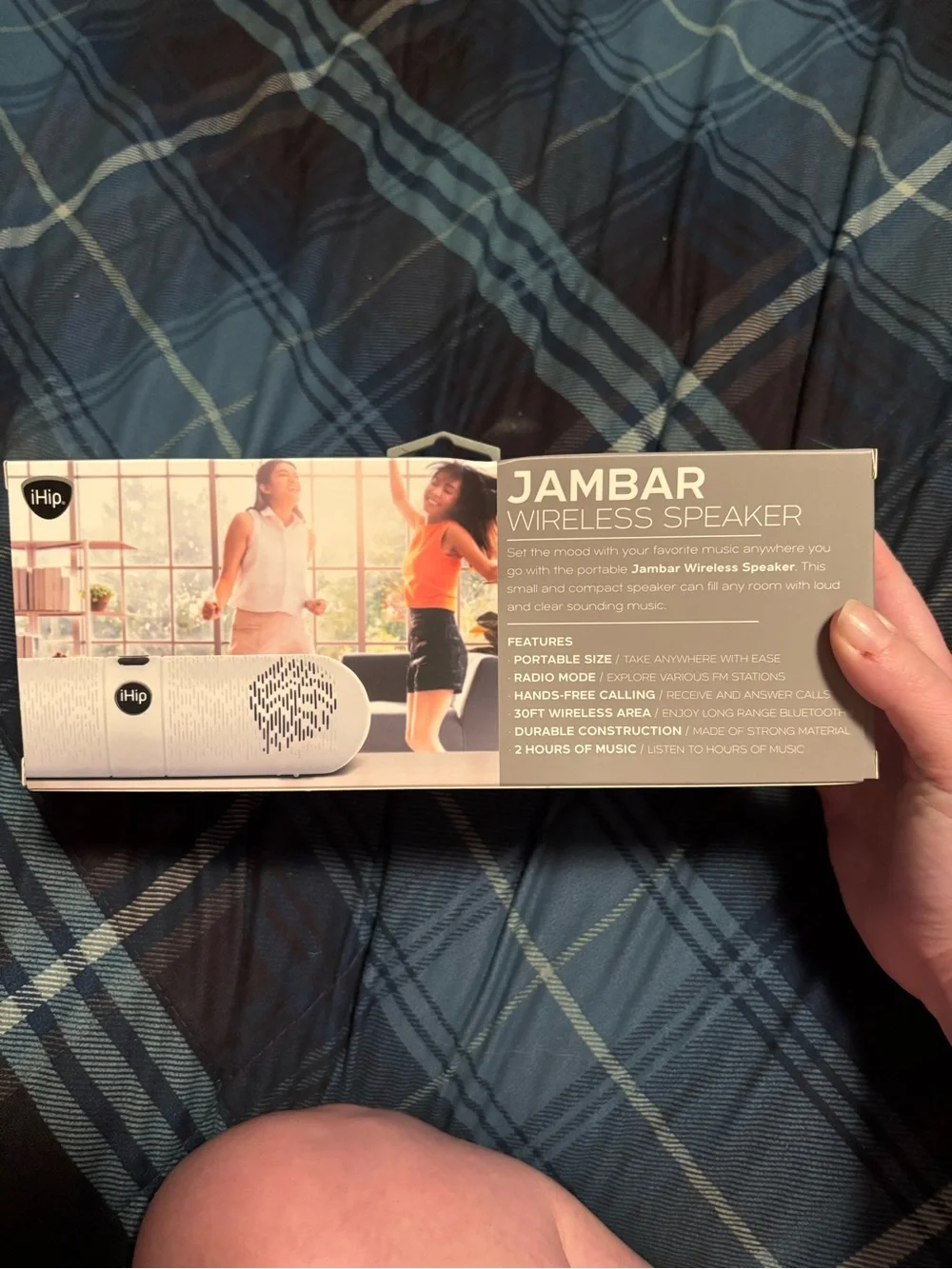 iHip Jambar Wireless Bluetooth Speaker - White - Picture 3 of 5